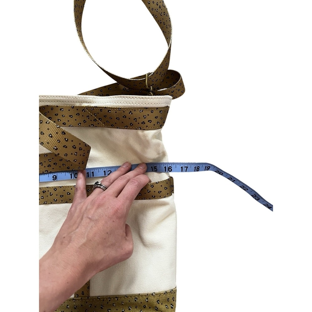 Madewell The Canvas Camden Tote Bag In Mini Leopard Animal Print - Picture 9 of 11